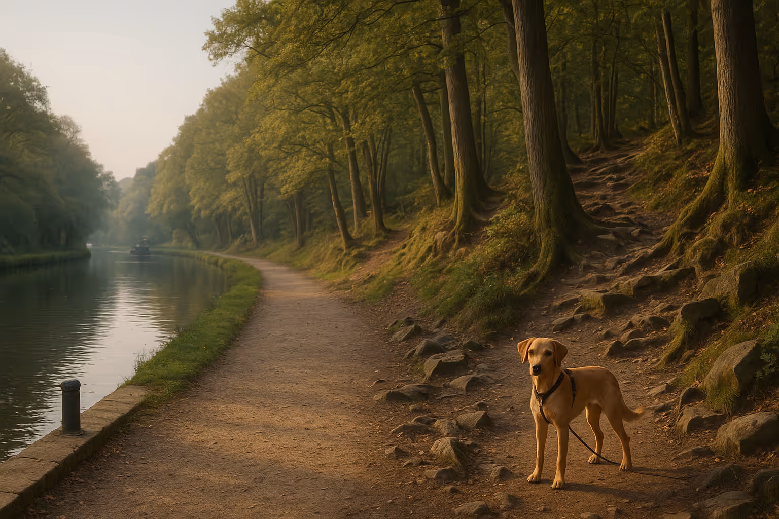 Hirst Wood and Shipley Glen paths after rain — a low-mud towpath alternative in Saltaire