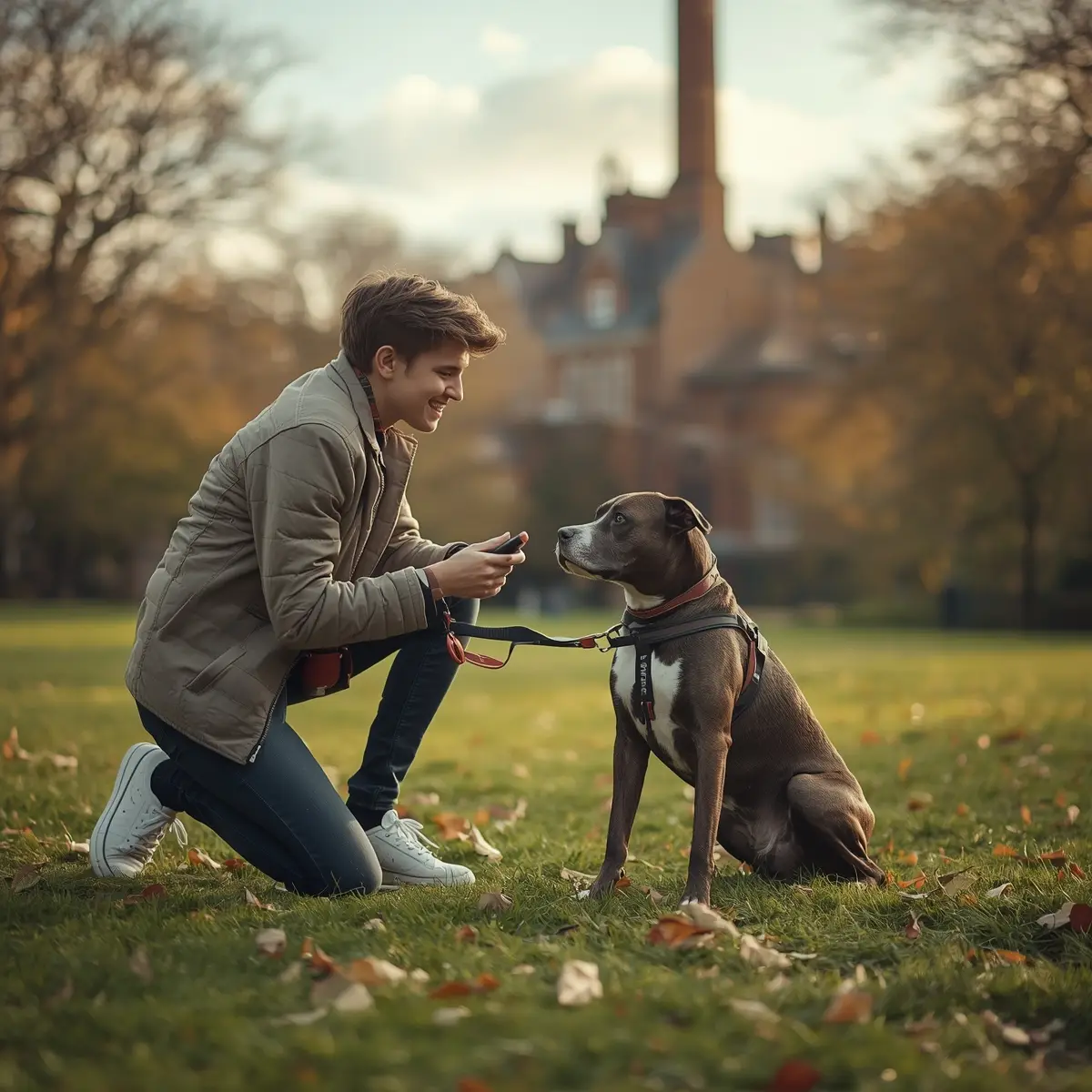 Calm walk near Saltaire.